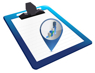 Clipboard with up graph