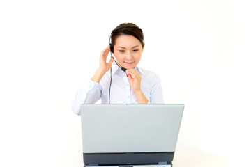 笑顔のオペレーター