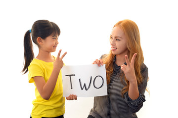 英語教室に通う女の子