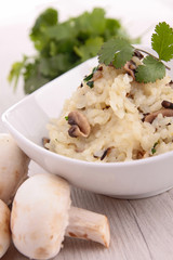 mushroom risotto