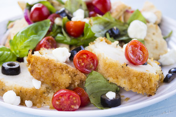 Middle Eastern Bread Salad with Chicken