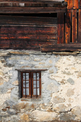 Chalet de montagne (détail) - Vaudagne