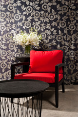 Black red Chair