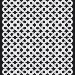 white infinity symbol pattern