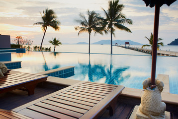 near pool