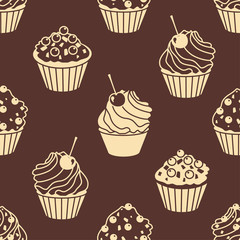 cakes silhouettes pattern