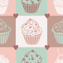 cakes pastel pattern