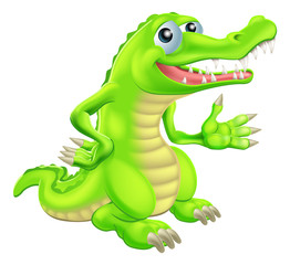 Cartoon Crocodile Illustration