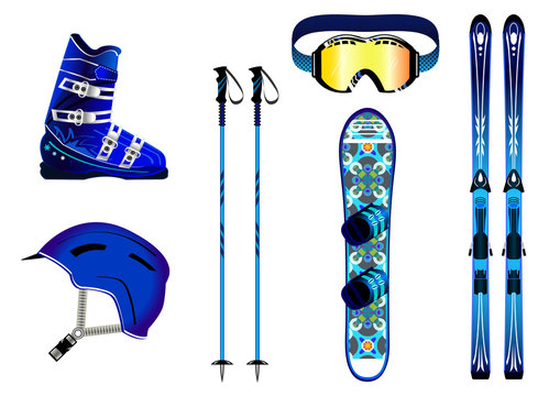 Mat&eacute;riel de ski - couleur Homme - montagne