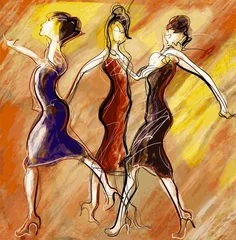 Poster women dancing © Isaxar