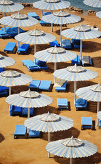 See beach during hot summer day