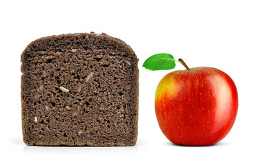 Whole wheat bread with apple
