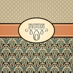 Vector retro invitation