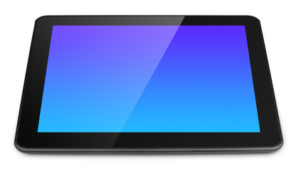 Modern tablet pc isolated on white with clipping path