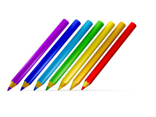 3D colour pencils