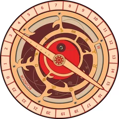 Zelfklevend Fotobehang astrolabe cartoon © liusa