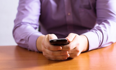 Businessman using a mobile phone