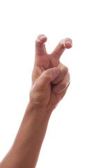 Hand of a man to hold card, mobile phone, tablet PC