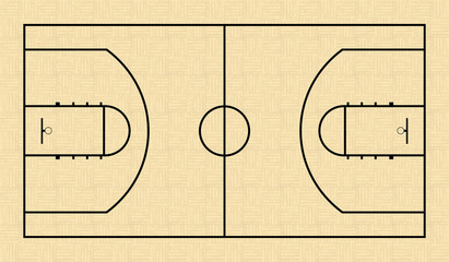 Obraz premium Basketball Court