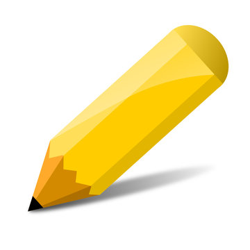 gelber Bleistift, vektor