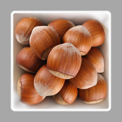 shelled hazelnut