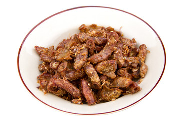 Chitterlings Fried garlic