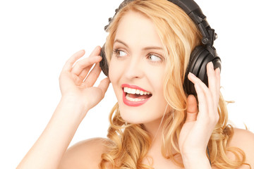 Fototapeta premium woman with headphones