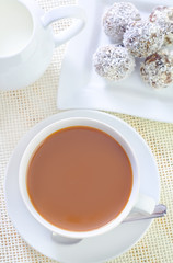 cocoa with candy