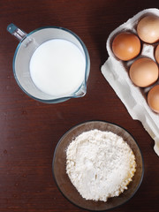 harina huevos