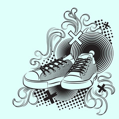 Gym Shoes in Grunge Style