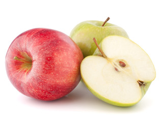 Red and green apple