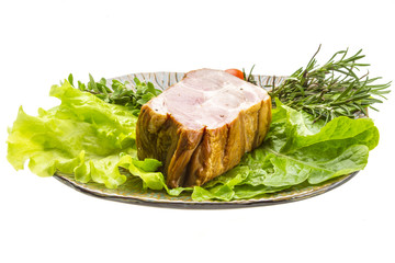 Bacon with vegetables
