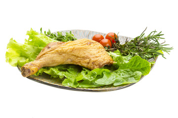 Smoked chicken leg