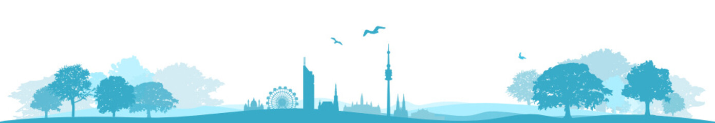 Wien Landschaft Skyline