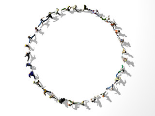 Naklejka premium move in a circle