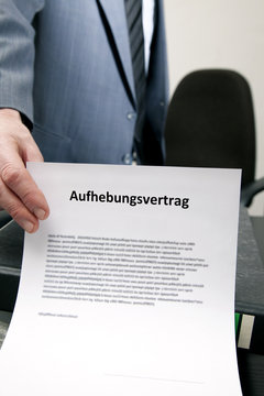 Aufhebungsvertrag