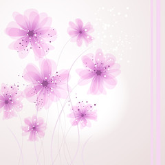 Obraz na płótnie Canvas vector background with Flower 10