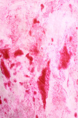 Pink stained paper
