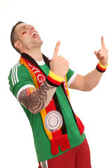 jubelnder Fußballfan