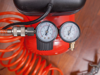 Air compressor manometer