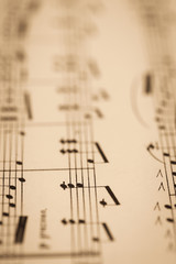 アンティークの楽譜