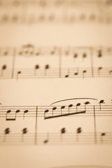 Obraz premium アンティークの楽譜