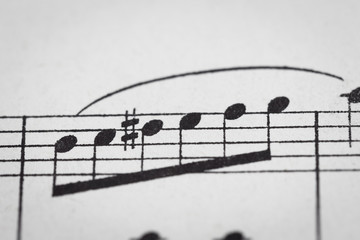 アンティークの楽譜