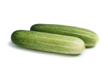Cucumber on white