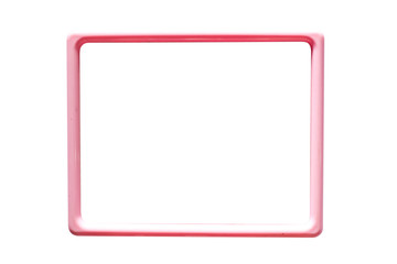 Pink frame on isolate