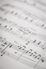 アンティークの楽譜
