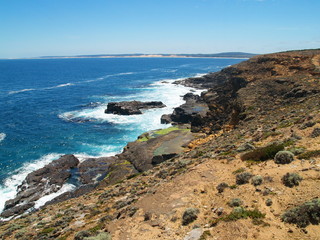 Fototapeta na wymiar Remote coastline in Australia