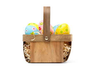 Easter Eggs in a Basket