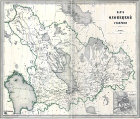 Russia old map