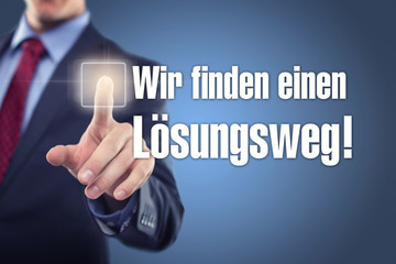 Obraz premium Wir finden einen Lösungsweg